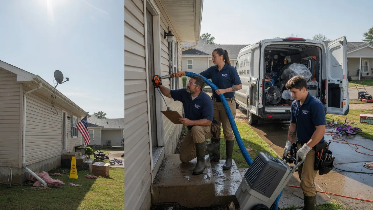 Ceiling Water Damage Restoration in Lequire, OK near me